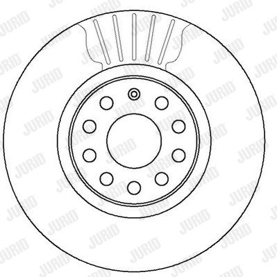 JURID Тормозной диск 562387JC