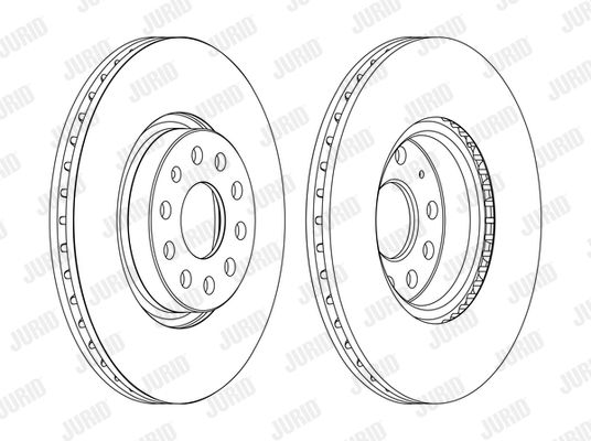 JURID stabdžių diskas 562387JC-1