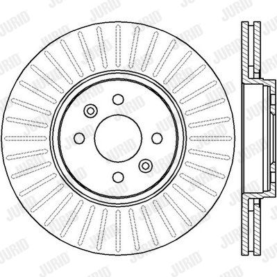 JURID Тормозной диск 562410JC