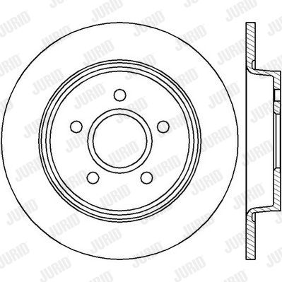 JURID Тормозной диск 562411J