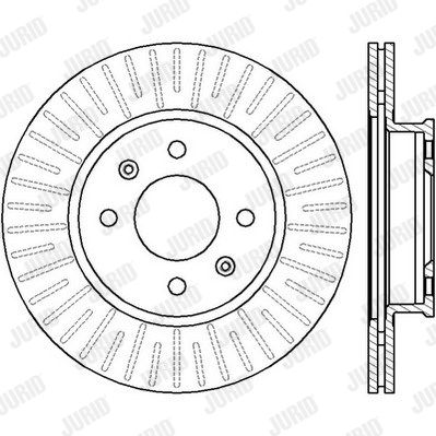 JURID Тормозной диск 562427J