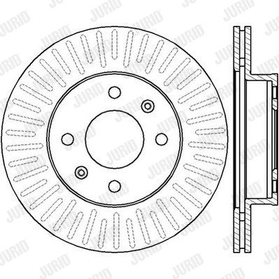 JURID Тормозной диск 562428J