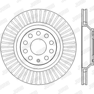 JURID Тормозной диск 562432JC