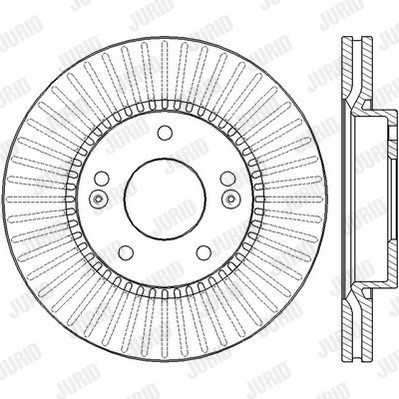 JURID Тормозной диск 562433JC