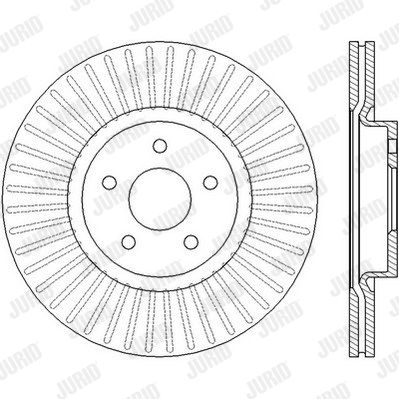 JURID Тормозной диск 562434JC