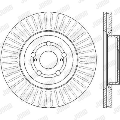 JURID Тормозной диск 562439JC