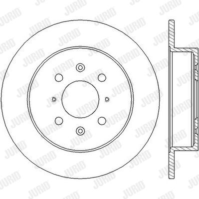 JURID stabdžių diskas 562447J