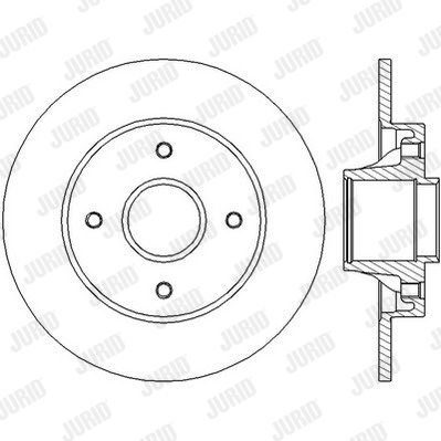 JURID Тормозной диск 562450JC