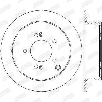 JURID Тормозной диск 562454J