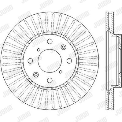 JURID Тормозной диск 562456JC