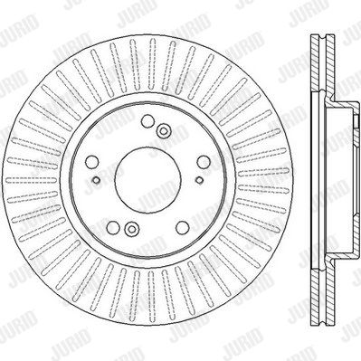 JURID Тормозной диск 562457JC