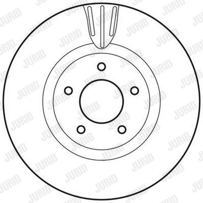 JURID Тормозной диск 562465J