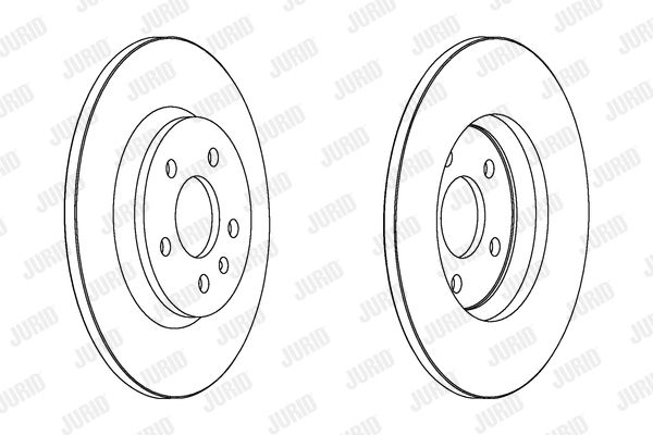 JURID stabdžių diskas 562505JC