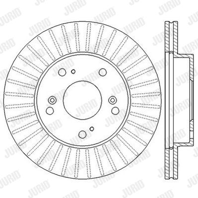 JURID Тормозной диск 562548JC