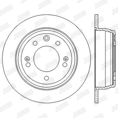 JURID stabdžių diskas 562553JC