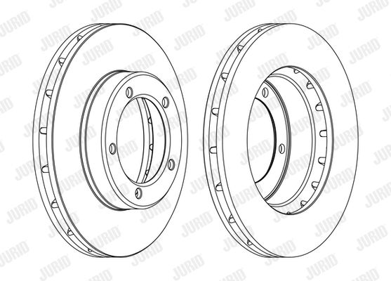 JURID Тормозной диск 562559JC-1