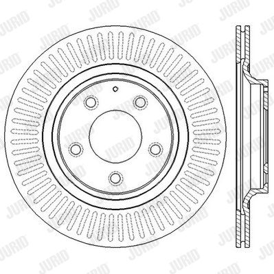 JURID Тормозной диск 562563JC
