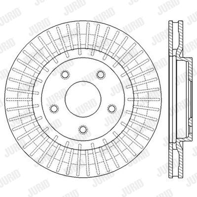 JURID Тормозной диск 562578JC