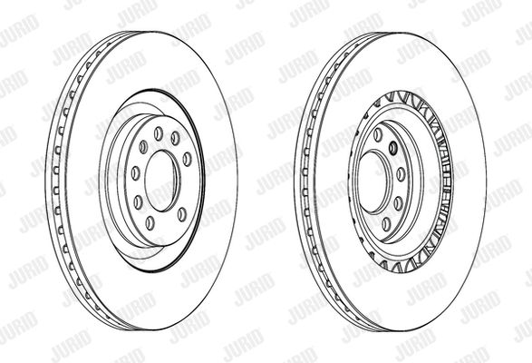 JURID stabdžių diskas 562579JC-1