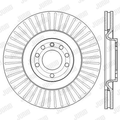 JURID Тормозной диск 562579JC