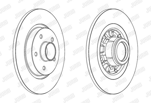 JURID Тормозной диск 562609J