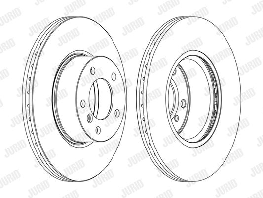 JURID Тормозной диск 562618JC-1