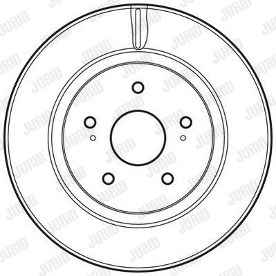 JURID stabdžių diskas 562632JC