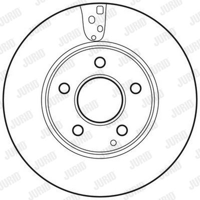 JURID Тормозной диск 562637JC
