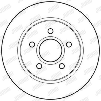 JURID stabdžių diskas 562648JC