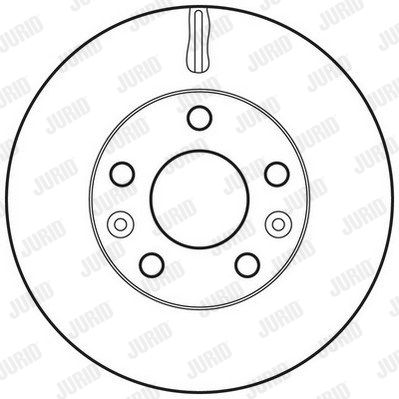 JURID Тормозной диск 562658JC
