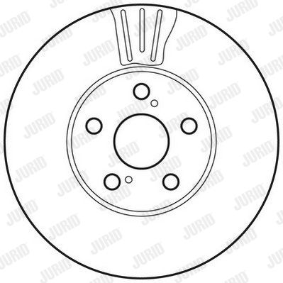 JURID Тормозной диск 562683JC
