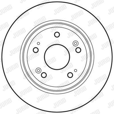 JURID Тормозной диск 562687JC