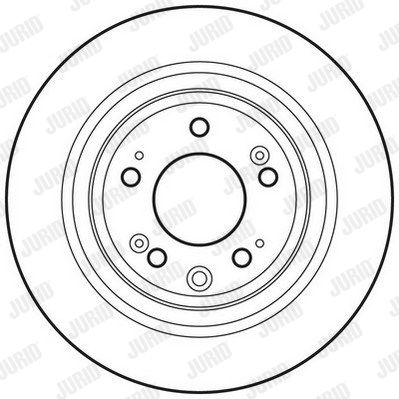 JURID stabdžių diskas 562697JC