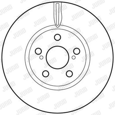 JURID stabdžių diskas 562702JC