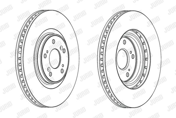 JURID Тормозной диск 562703JC-1