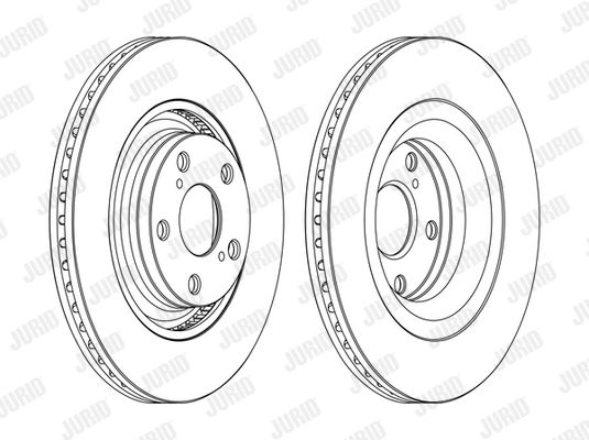 JURID Тормозной диск 562726JC-1
