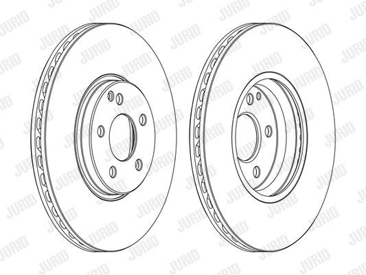 JURID stabdžių diskas 562728JC-1