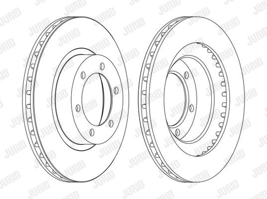 JURID stabdžių diskas 562743JC-1