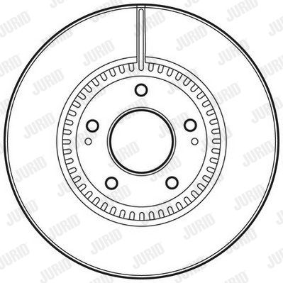 JURID stabdžių diskas 562755JC