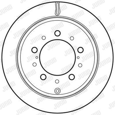 JURID Тормозной диск 562761JC