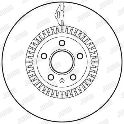 JURID Тормозной диск 562771JC