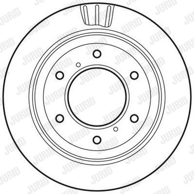 JURID stabdžių diskas 562777JC