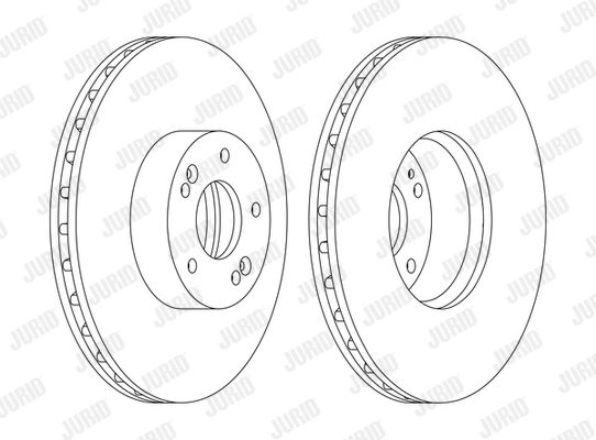 JURID Тормозной диск 562778JC-1