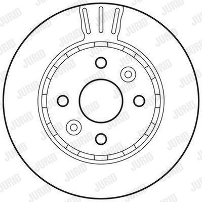 JURID Тормозной диск 562787JC