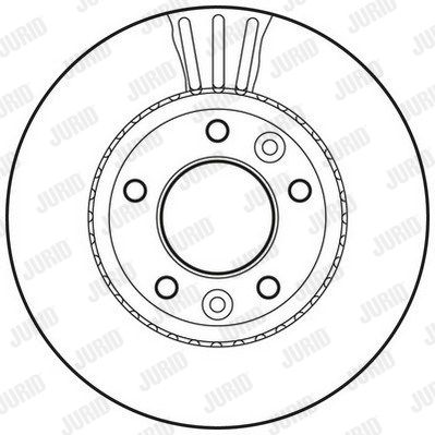 JURID Тормозной диск 562791JC