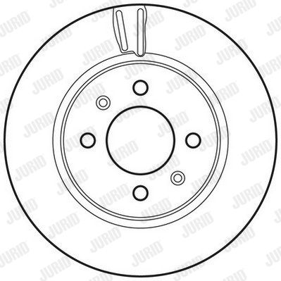 JURID stabdžių diskas 562796JC