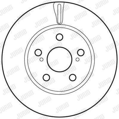 JURID Тормозной диск 562797JC