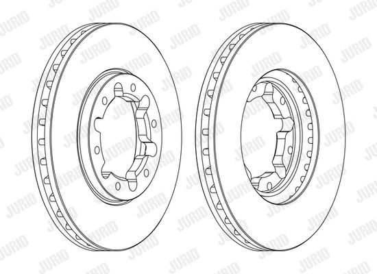 JURID stabdžių diskas 562809JC-1