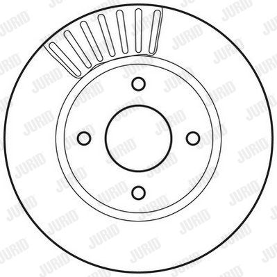 JURID stabdžių diskas 562811JC