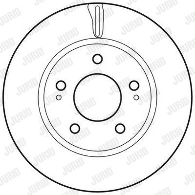 JURID stabdžių diskas 562820JC